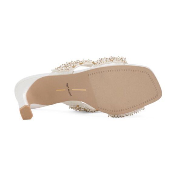 NEW DOLCE VITA Gitel Rhinestone Heeled Sandals in ivory 1225 3t7 - Picture 8 of 8